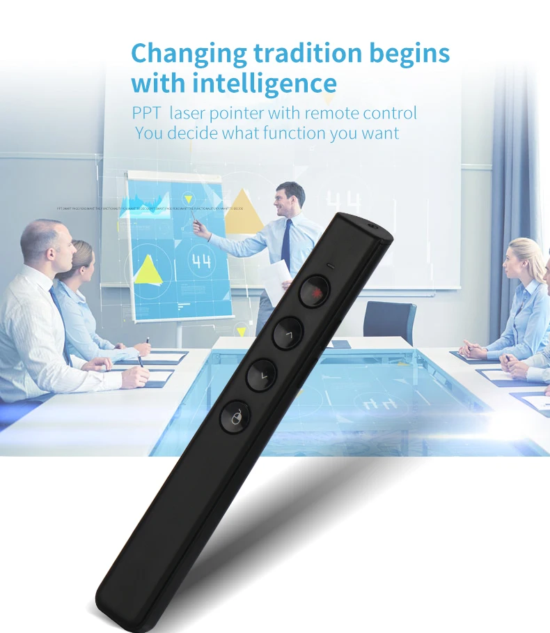 ar sem fio ppt apresentador clicker recarregável
