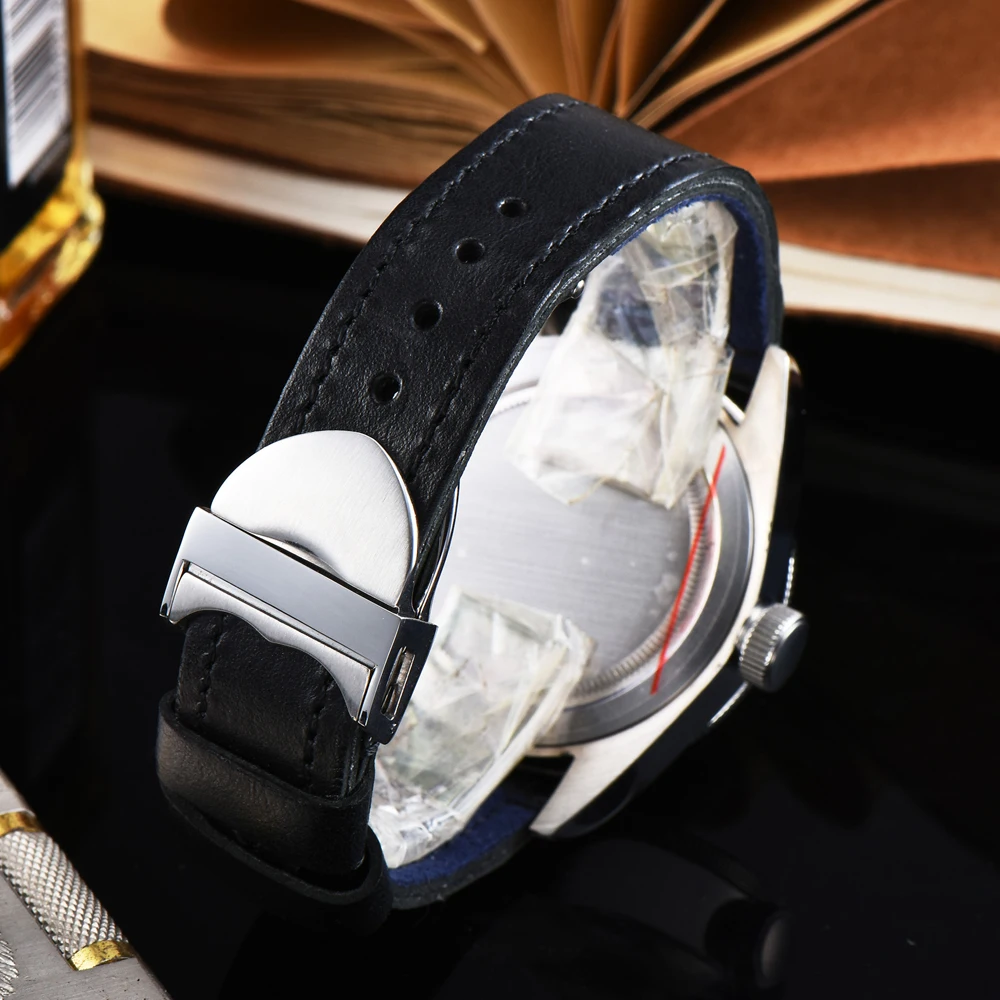 Corgeut41MM мужские спортивные часы GMT красно синий ободок светящийся сапфировый