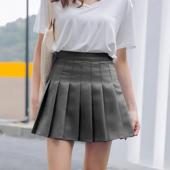 

Hot sale Sexy Skirt Women Spring Summer Fashion High Waist Pleated Mini Skirt Slim Waist Casual Tennis Skirt In stock#guahao