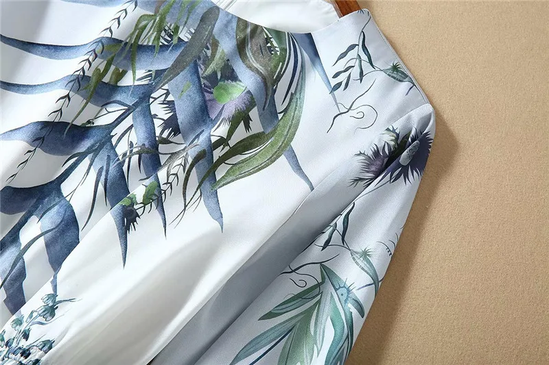 COLOREE, весенне-осеннее женское длинное платье, подиум, дизайнерское, цветочный принт, круглый вырез, длинный рукав, винтажное платье для женщин, Новинка