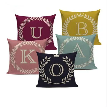 

Colorful Nordic Style Letter Kussenhoes Sofa Seat Car Seat Farmhouse Pillows Gift Pillow Case Covers Home Office Furniture Decor