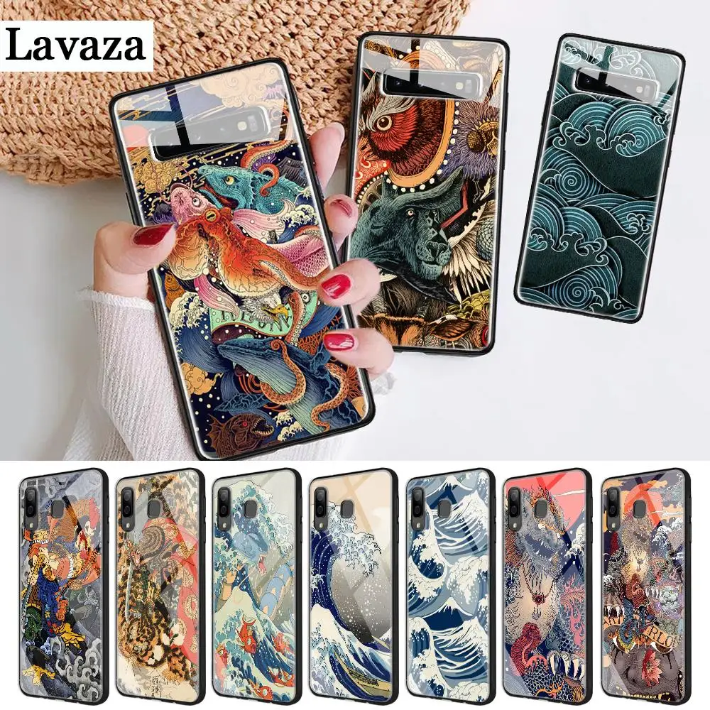 Стеклянный чехол 185d в японском стиле для Samsung S7 Edge S8 S9 S10 Plus Note 8 9 10 A10 A20 A30 A40 A50 A60 A70 |