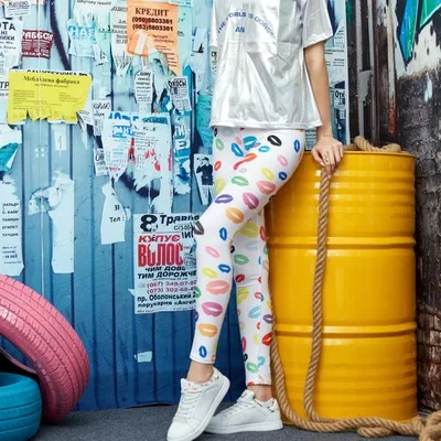 faux leather leggings Hot New Spring Legging National Ethnic Style Retro Graffiti Paintings Printing Flowers Trousers Printed High Elasticity Leggings pink leggings