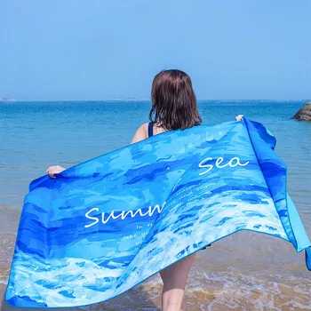 

Xiaomi Water Absorption Printed Beach Towel Soft Quick Dry Bath Towel Microfiber Blanket 140X70cm 160X80cm
