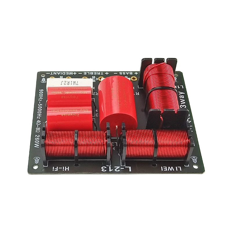 Placa de Áudio de Vias 260w Pinça e Filtro de Alto-falante Profissional Divisor de Frequência de Baixo 900hz 5000hz - Image 4