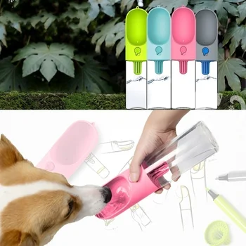 

400ml Portable Pet Dog Water Bottle Leakproof Depth Filtration Water Dispenser Feeder Pet Product For Puppy Large DogsTravel