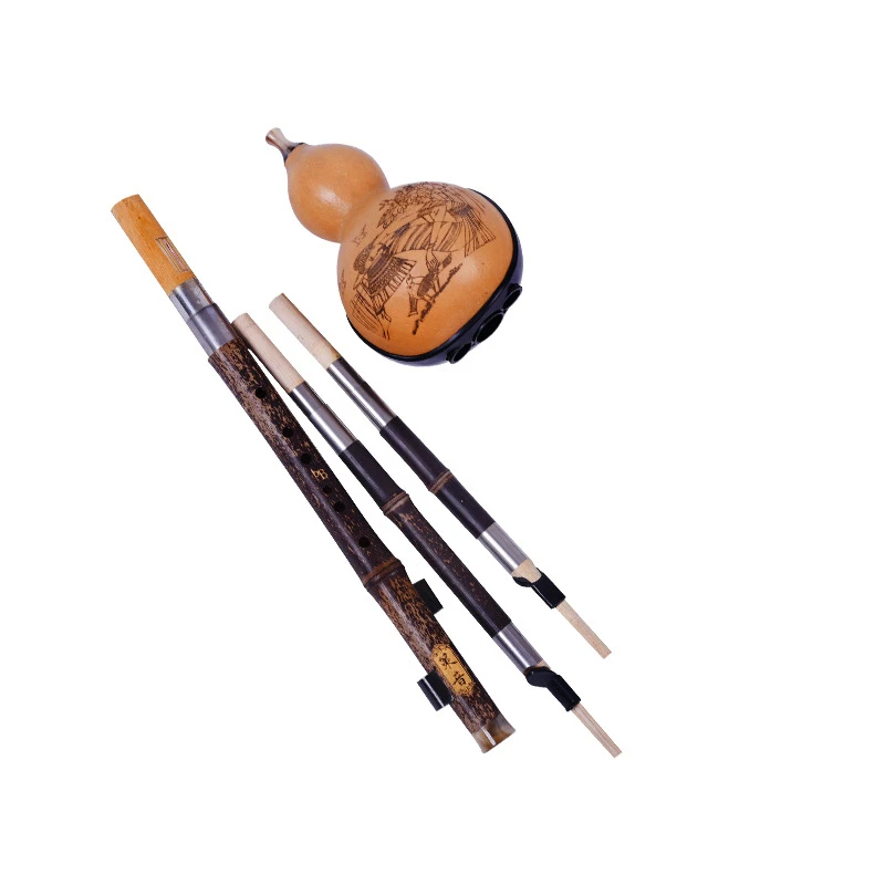 Бамбуковая флейта Hulusi ThreeTone Gourd Flauta Crashproof Calabash фолк музыкальные инструменты