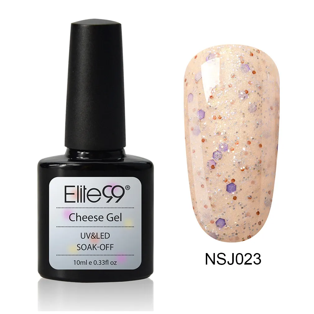 Elite99 сырный песочный Гель-лак для ногтей использовать с молочным цветом гель замочить от ногтей Гель-лак Полупостоянный УФ-гель для дизайна ногтей лак - Цвет: NSJ023