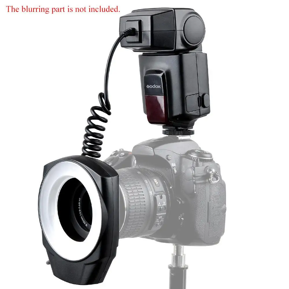 Godox ML-150 макро кольцо Вспышка Speedlite направляющий номер 10 с 6 линзами адаптер кольца для Canon Nikon Pentax Olympus sony камер