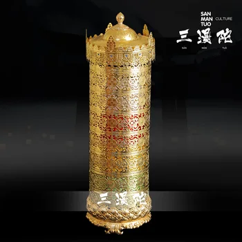 

Pure copper electric business method warp wheel Buddhist supplies home decoration warp tube buddhist supplies