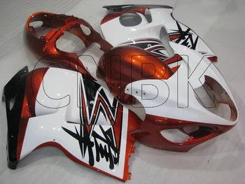 

Gsx 1300R 2006 Fairings HAYABUSA 97 98 White Orange Gold Plastic Fairings GSX R1300 1997 - 2007 Motorcycle Fairing