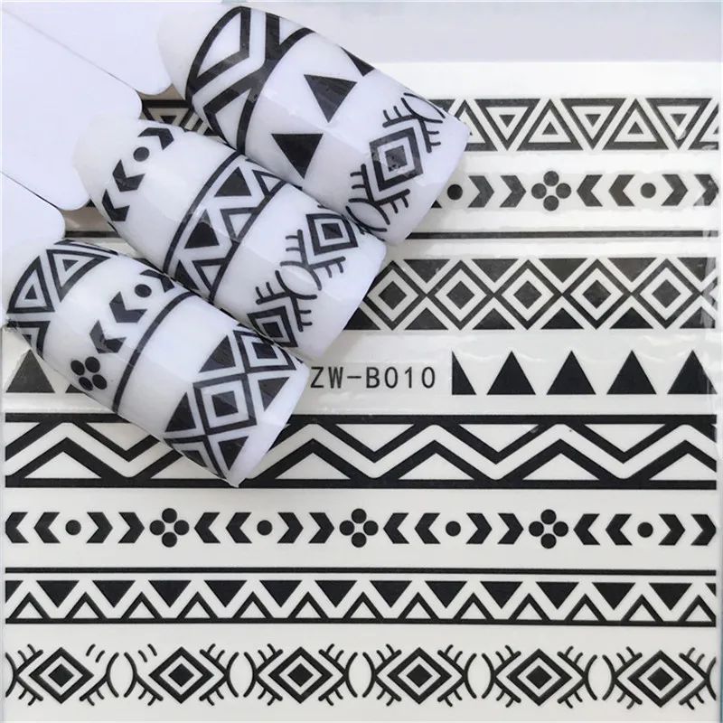 

FITURESUX 1pcs Water Transfer Sticker Nails Mixed Designs Nail Art Decorations Colorful Stamp Random Xmas Decals
