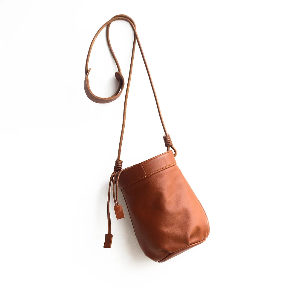 

Women's Bags Retro Women's Bucket Bags Textured Leather Women's Shoulder Bags Fashion Messenger Bags