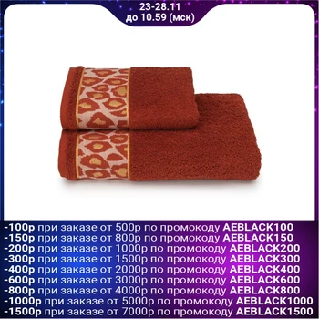 

Terry towel Leopardo PC-2601-4478-1 tsv.18-1355 50x90cm, brown, hl100%, 460g / m2 5267337