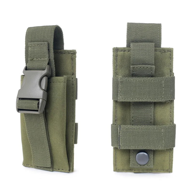 Molle Tactical Single Magazine Pouch Hunting Airsoft Ammo EDC Bag Outdoor Military Knife Flashlight Sheath Holster Light Holder