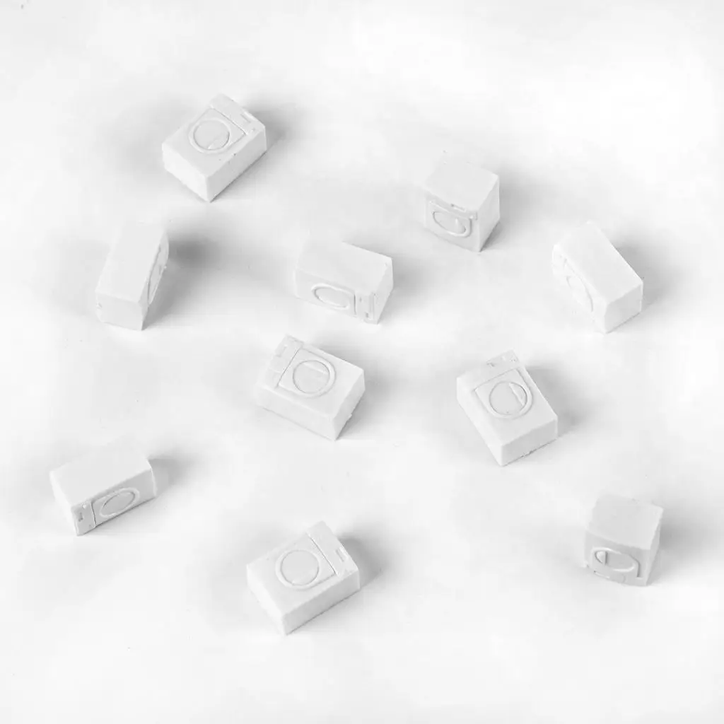 1:50 Scale Miniature Washing Machine Model for O Gauge Model Train Scenery Diorama Supplies, Pack of 10