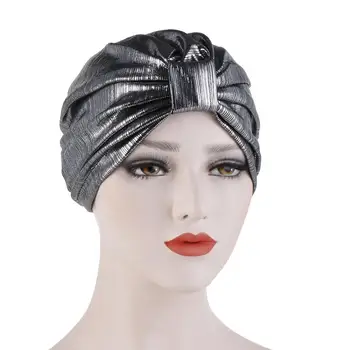 

Fashion Vintage Elegant Headwrap Women Headwear Fashion Gilding Muslim Women Turban Hat Chemo Cap Bandana Headwrap Headwear