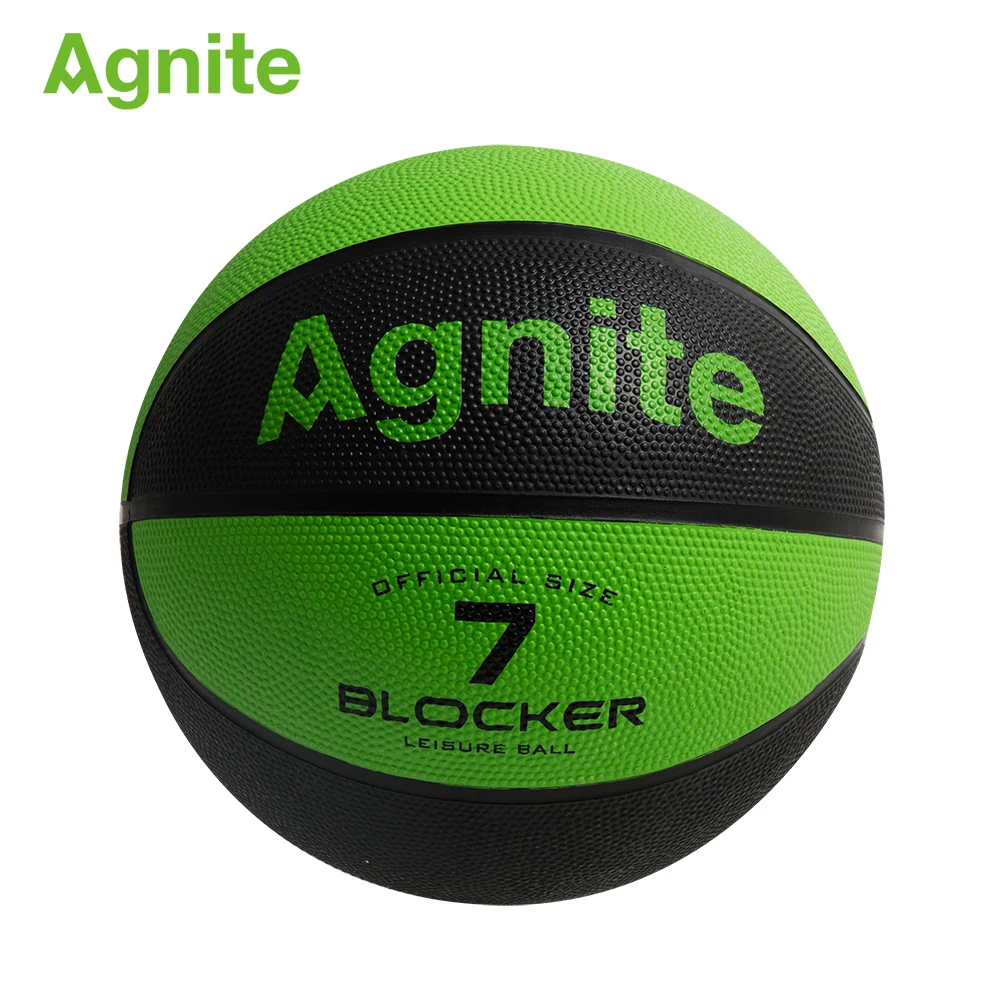 Agnite F1122 баскетбольная Резина № 7 Стандартная окраска для учеников начальной школы домашняя и внешняя Мужская настоящая продукция