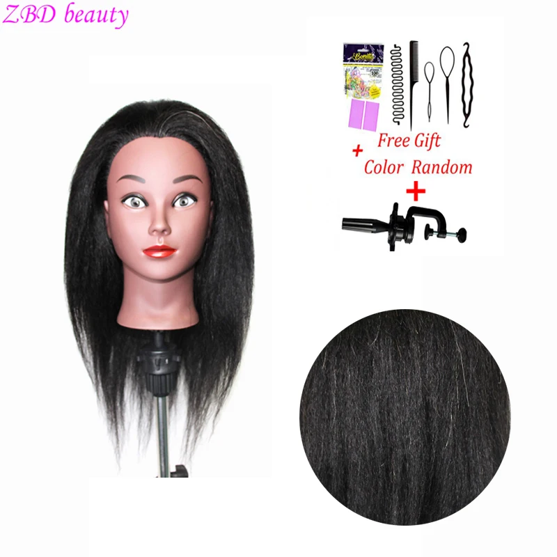 Afro Human Hair Mannequin Head Training  Afro Hairdressing Training Head -  Afro - Aliexpress