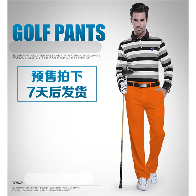 Мужские штаны для гольфа, одежда, водонепроницаемые спортивные штаны для гольфа, быстросохнущие дышащие штаны, 6 цветов, XXS-XXXL, высокоэластичные, прочные