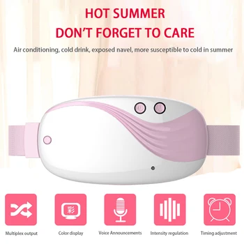 

Portable Safe Electric Heating ABS Waist Pain Uterus Lightweight Washable USB Rechargeable Warm Palace Belt Vibration Massage