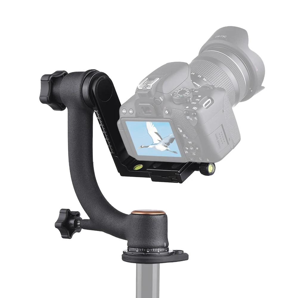 Andoer алюминиевый сплав Gimbal Head Pan Tilt Штативная головка принять для Arca Swiss Quick Release Plate для DLSR камеры до 20 кг