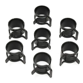 

50Pcs/set 13mm Vacuum Spring Fuel Oil Water Black Hose Clip Pipe Tube for Band Clamp Metal Fastener