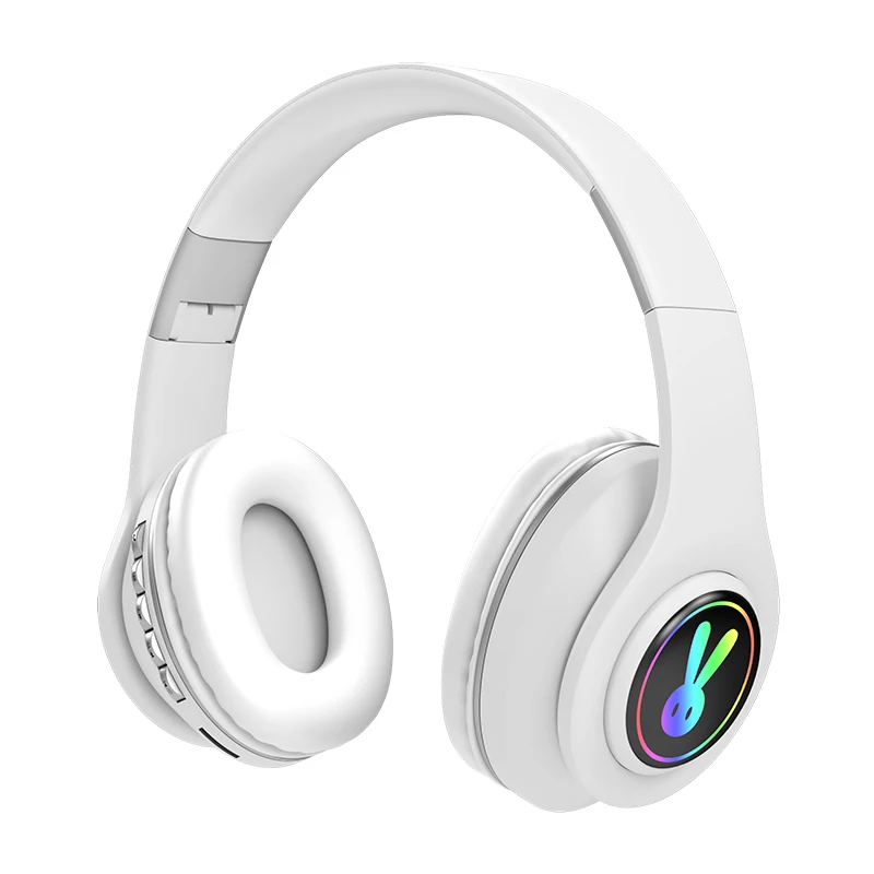 2020 Cute Head mounted Wireless Bluetooth Earphone Headset Soft Earbuds Comfortable to Wear With Mic Headphones For Child Gift