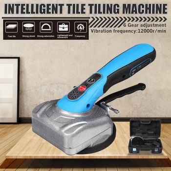 

6-Gear Adjustable Tiling Tiles Machine Vibration Portable Wall Tiles Adsorption Tiling Tools Construction Tools with Battery