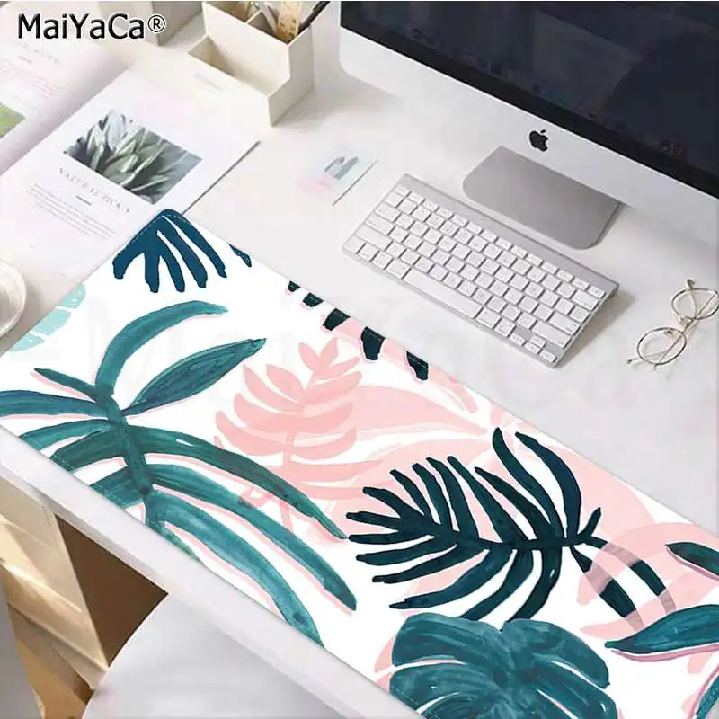 Lock Edge 40X90cm MaiYaCa нескользящий ПК лист Паттен резиновая мышь прочный Настольный коврик для мыши большой коврик для мыши клавиатуры коврик - Цвет: Lock Edge 40X90cm