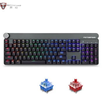 

Motospeed GK81 Gaming Mechanical Keyboard 2.4G Wireless Dual Mode RGB Backlight Metal Slim Keyboards for Computer gamer