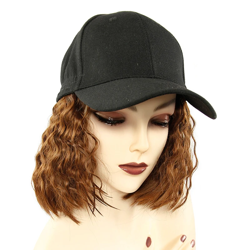 Curly30 Синтетический парик, бейсболка, короткий, прямой, кудрявый, блондин, парик для женщин, женский, Термостойкое волокно, стрижка Пикси, короткий парик - Цвет: Curly30