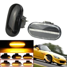 Indicador lateral de señal de giro Led dinámico para Honda Accord Civic CRX Prelude S2000 Del Sol Fit Integra, 1 par