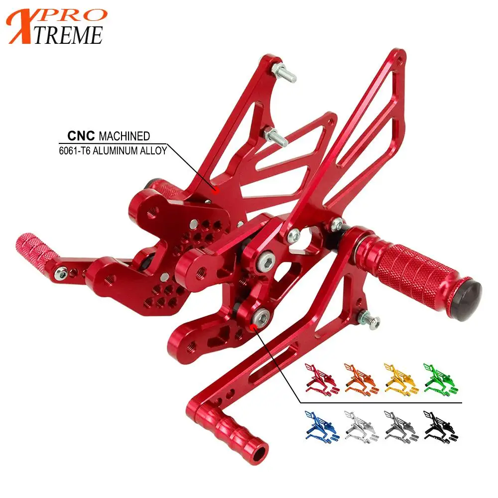 

Регулируемые подножки для мотоцикла с ЧПУ для SUZUKI GSXR1000 2009-2015 09 10 11 12 13 14 15