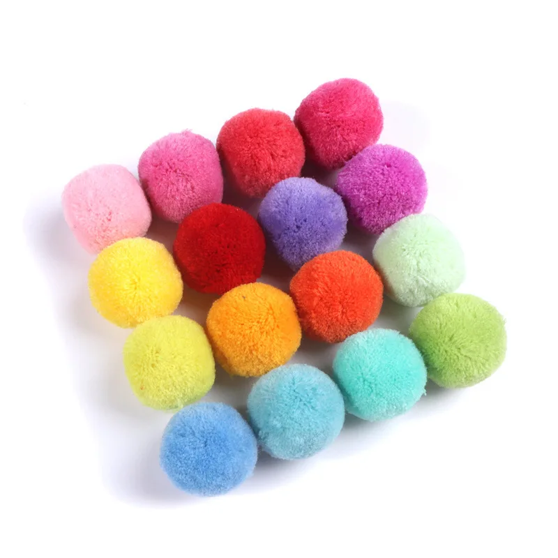 50mm Pom Piel Soft Pompones Fluffy Plush Crafts DIY Pom Pompoms Ball Furball Home Decor Dress Jewelry Scarf Sewing Accessories pom poms craft supplies