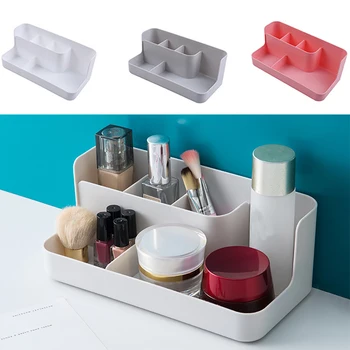 

Makeup Organizer Bathroom Storage Box Cosmetic Organiser Office Desktop Make Up Jewelry Storage Box Sundries Container