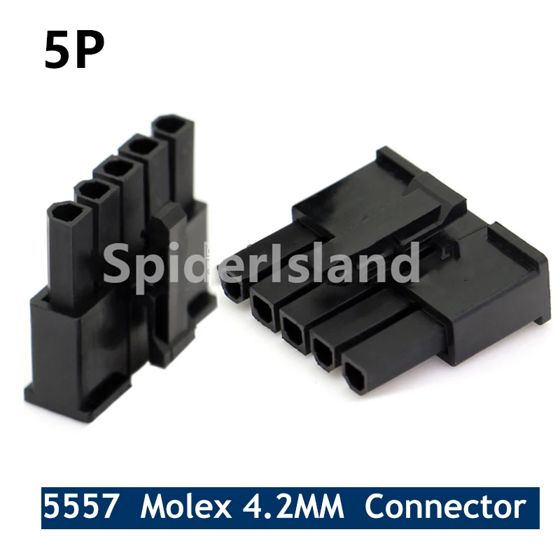 

10p/50/100 шт 4,2 мм Molex разъем 5P штекер 1*5 предмет в партии для ПК/компьютер Мощность модуль кабель DIY PCB DIY авто "сделай сам"
