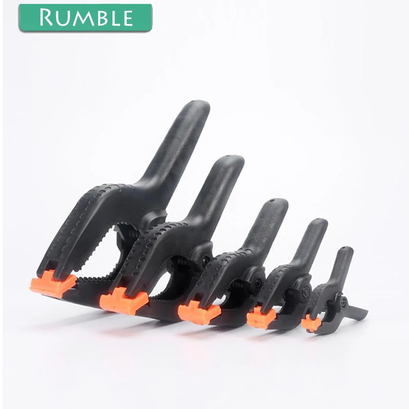 Wood Crafts DIY Plastic 6pcs Spring Clips Clamp Grip Heavy Duty Tool Workshop