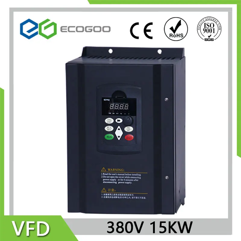15KW 20HP 380V 32A VFD 3PH input Vector inverter 3phase output PID Universal Frequency Converter For CNC Spindle Air Blower New |