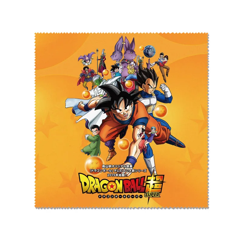 

15*15cm 2pcs Mixed Son Goku Bulma Anime Fans Lens Cloth Camera Phone Pad Lens Wipe Color