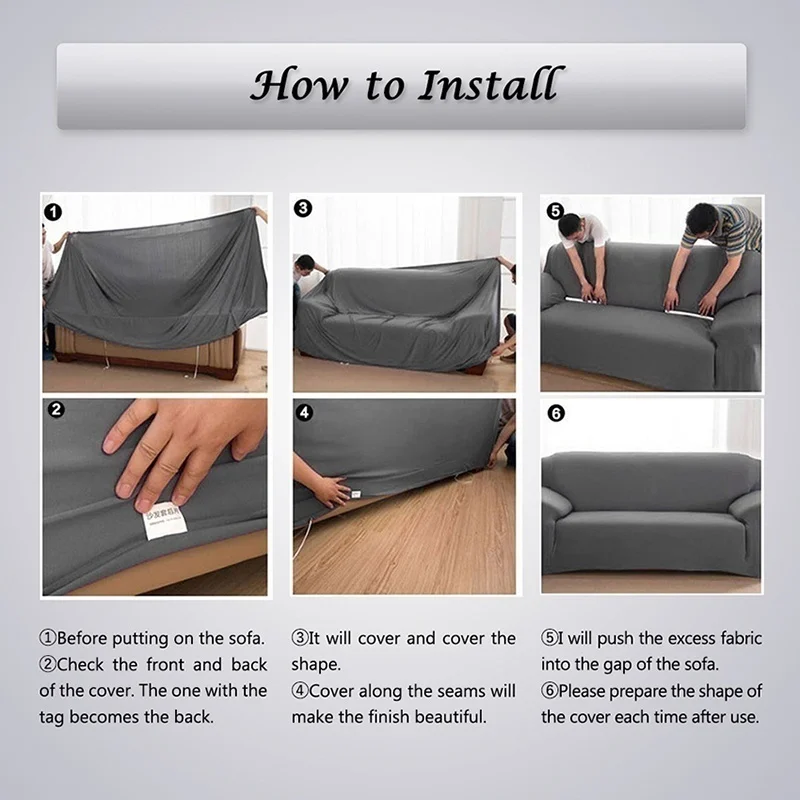 4 вида цветов для диванов Гостиная эластичность не скользящие диванные накидки