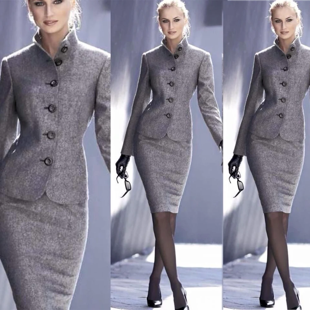 

2021 Elegant Women Wither Outfit Business Coat Two Pieces Custom Made Official Party Wearing