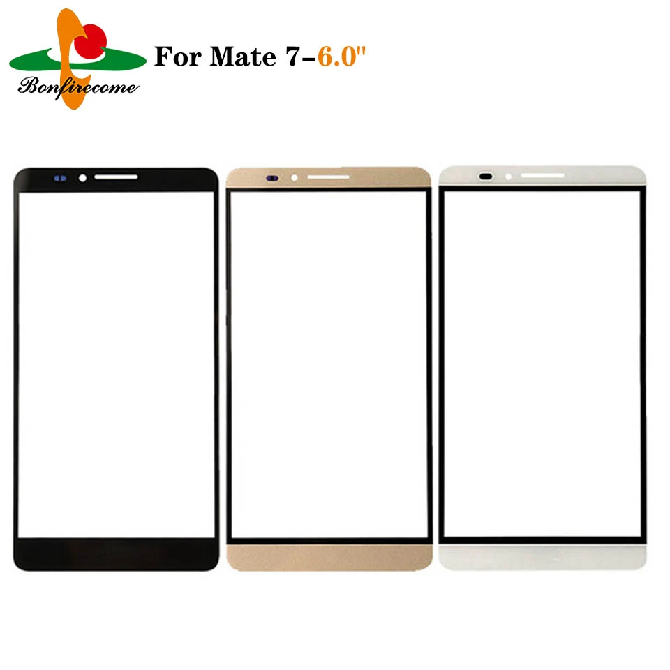 Ringlet Krijt Sijpelen 10pcs\lot Outer Screen For Huawei Ascend Mate 7 Mt7-l09 Front Touch Screen  Panel Lcd Display Out Glass Cover Lens Replacement - Mobile Phone Touch  Panel - AliExpress