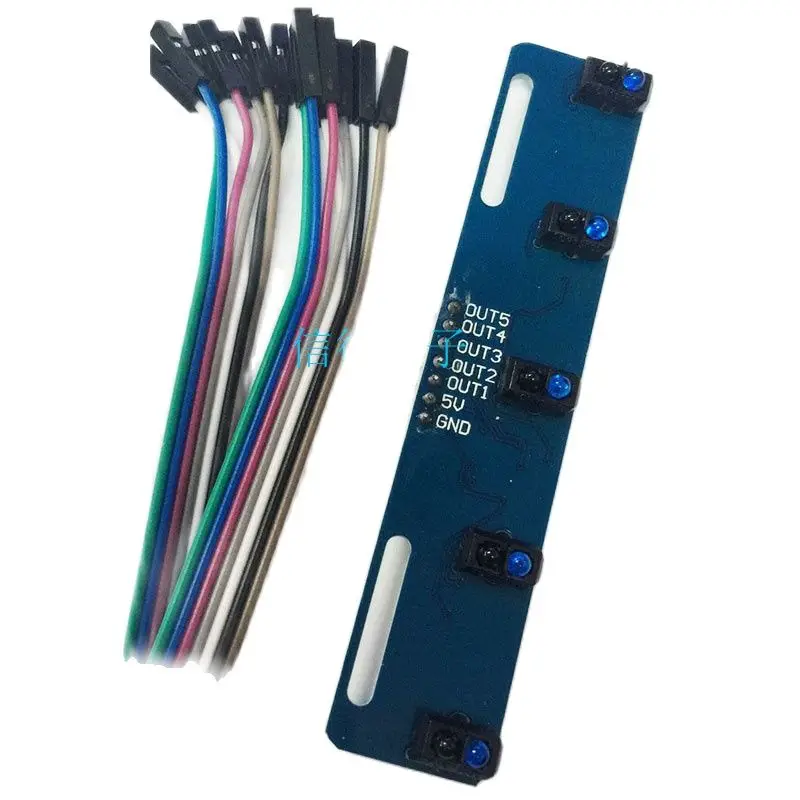 

5-channel black and white line recognition sensor module tracking tracking smart car/infrared sensor TCRT5000