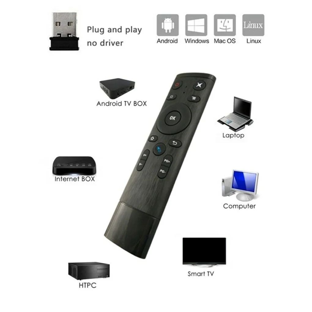 Q5 Голосовое управление Fly Air mouse для игры с гироскопом, 2,4 ГГц беспроводной микрофон Пульт дистанционного управления для Android tv Box, PC