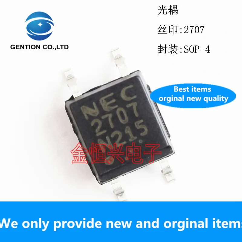 10pcs 100% orginal new Optocoupler PS2707-1 2707 SOP-4