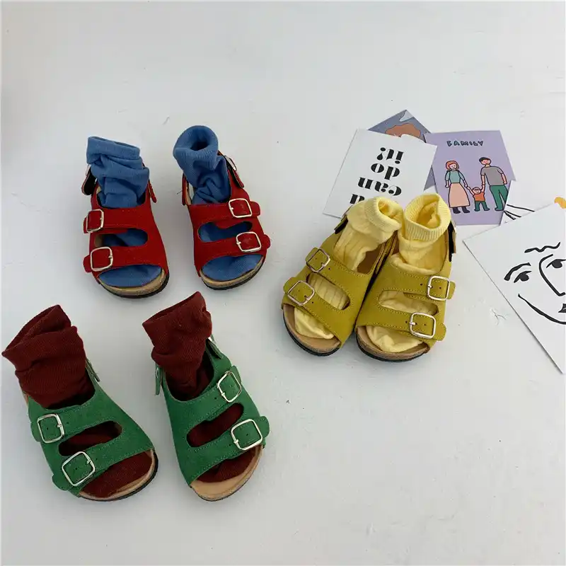 baby boy cork sandals