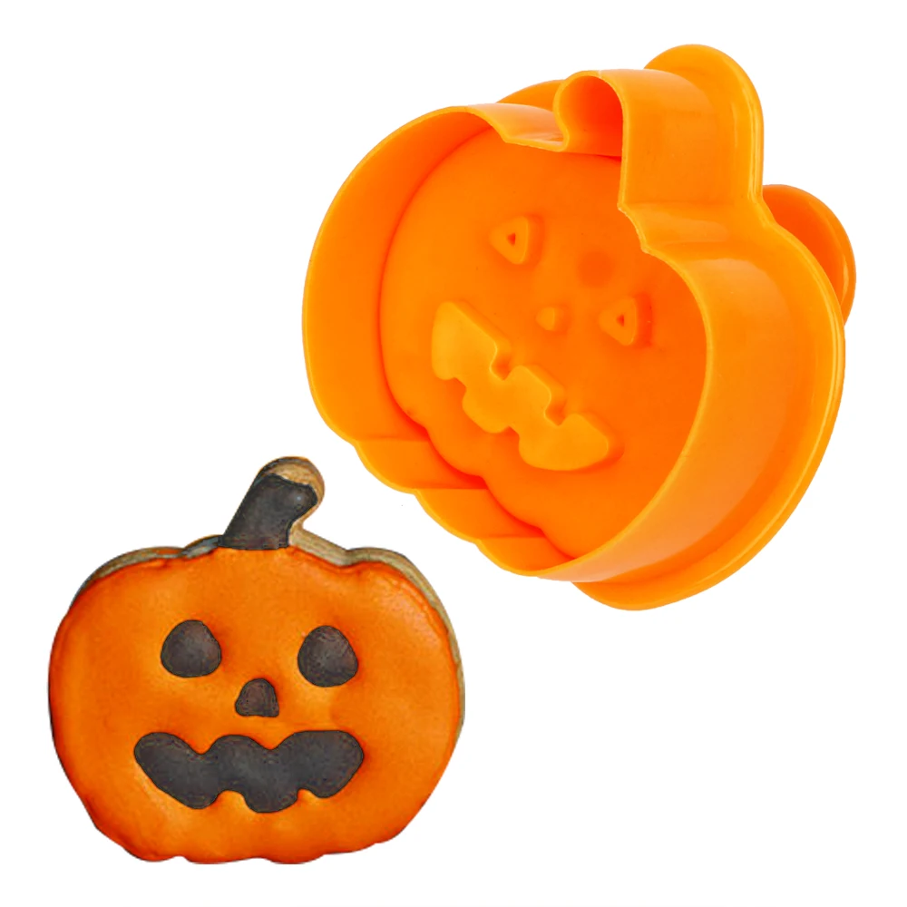 

Bakeware 4pcs/set Cookie Cake DIY Decorating Tools Halloween Hat Pumpkin Ghost Mold Fondant Cake Baking Mould Cake Tools