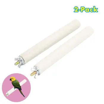 

PET Bird Perch Parrot Stand Toy Natural Wood Sand Branch Nail Perch Bird Cage Perch Platform Paw Grinding Stick for Parrot Bird