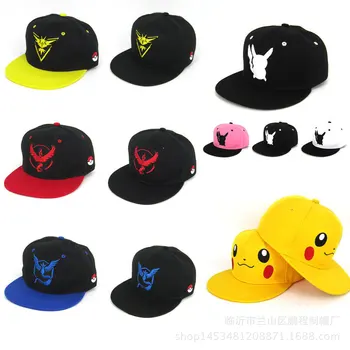 

Kids Small Hat Pokemon Go Cosplay Cap Anime Figure Baseball Caps Cosplay Cotton Baseball Cap Men Women Hip Hop Hat Children Gift